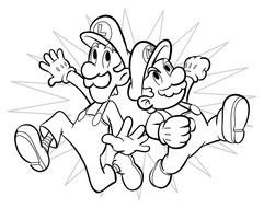 Coloring Pages mario drawing