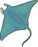 drawing of blue Stingray