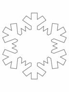 Cut Out Snowflake Patterns drawing