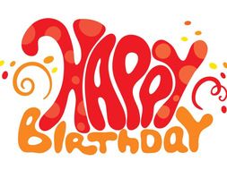 "Happy Birthday" decoration clipart