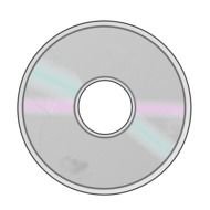 painted gray shiny cd