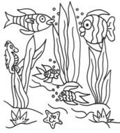Coloring Pages Of Underwater Fish Scenes