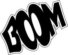 Boom Clip Art Black And White