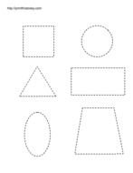 Free Printable Shape Tracing Worksheets