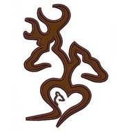 Baby Browning Buck And Doe Embroidery Design