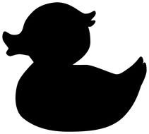 Duck Silhouette Clip Art drawing