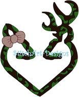 Buck And Doe Heart Camo