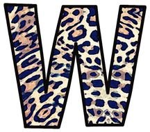 Set 001 Crafty Clipart Alphabet With Leopard Spots In Tan N2