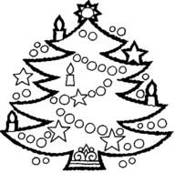 Christma Page Tree Coloring Sheets