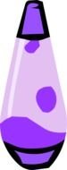 Clipart of Purple Lava Lamp
