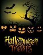Free Halloween Treats Poster Graphics Vector