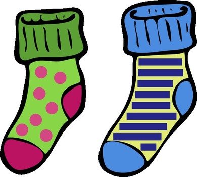 Cartoon Socks Clip Art