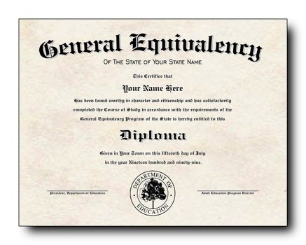 Free GED Diploma Certificate