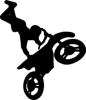 Dirt Bike Silhouette N3