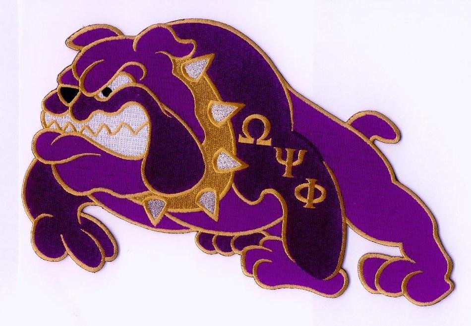 Golden Omega Bulldog clipart