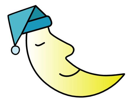 drawing of the month in a blue hat