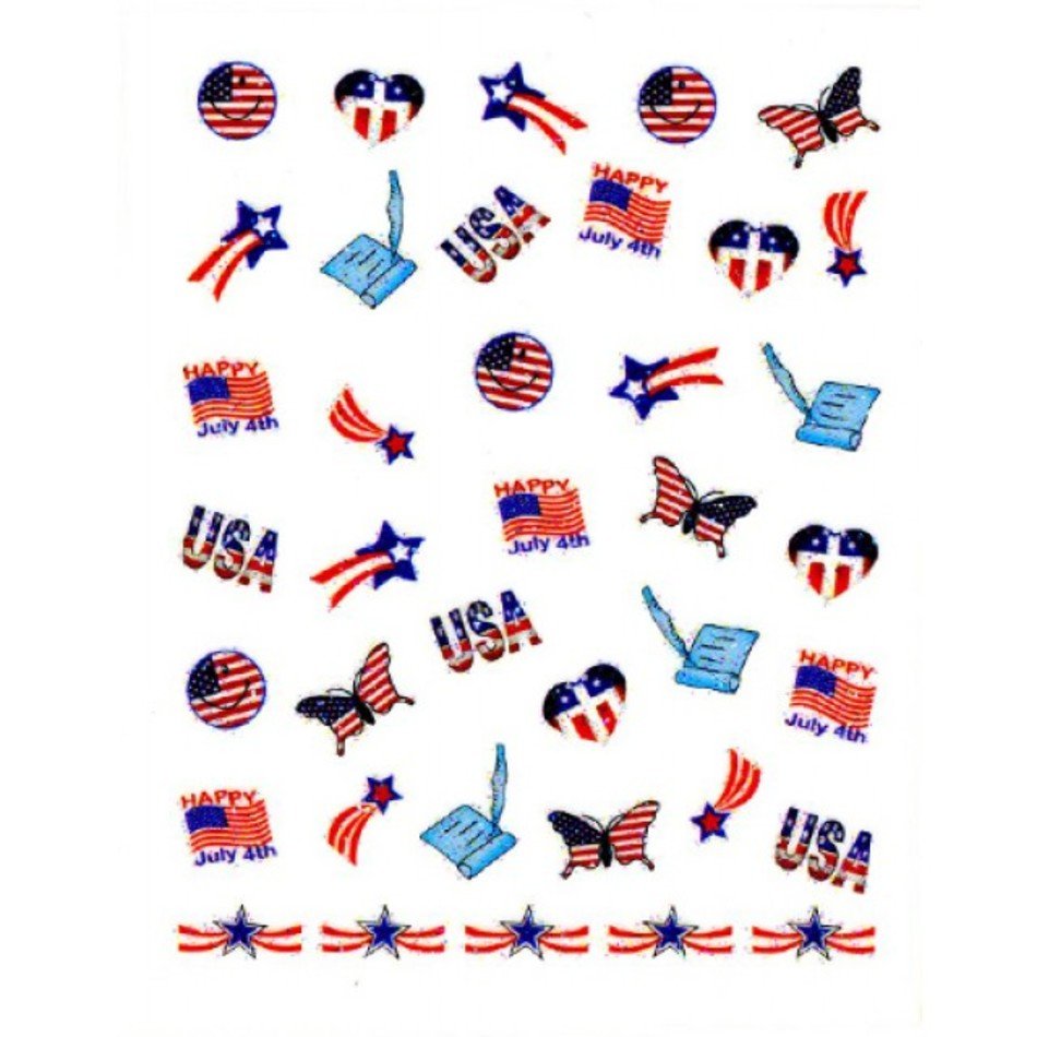 4th Of July Nail Stickers