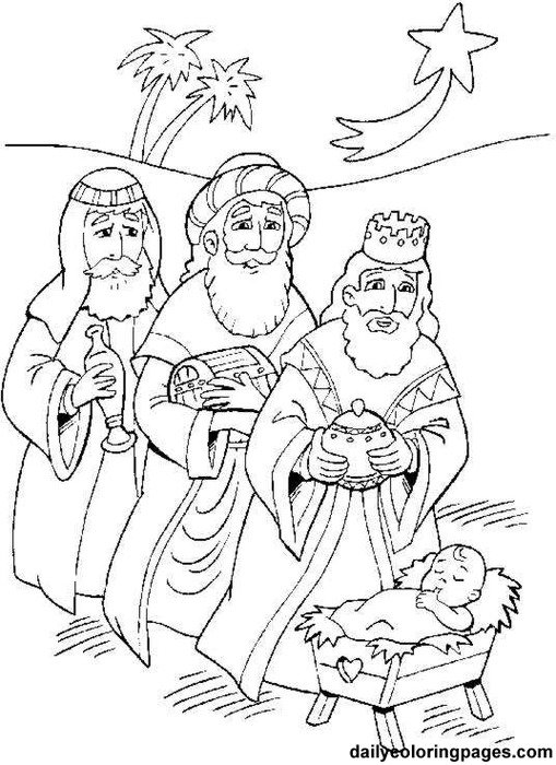 Three Wise Men Coloring Pages