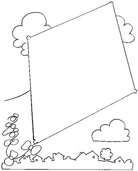 Kite Coloring Page N2