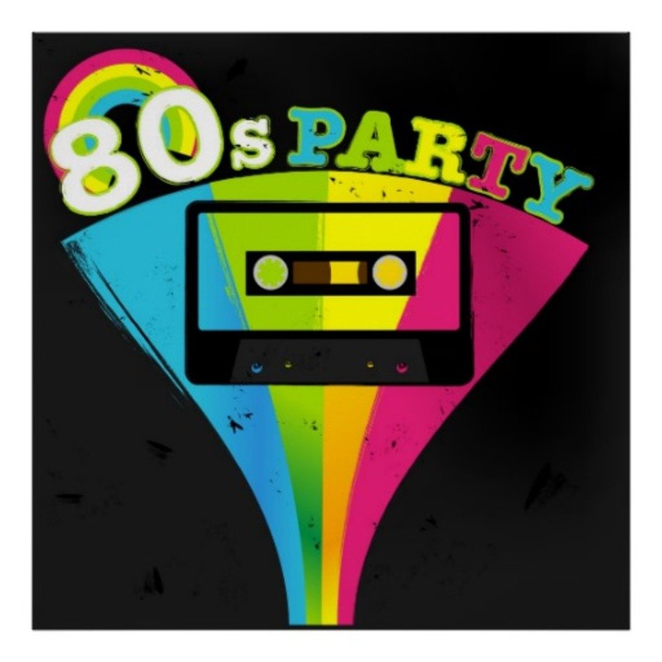 80s Party Graphic