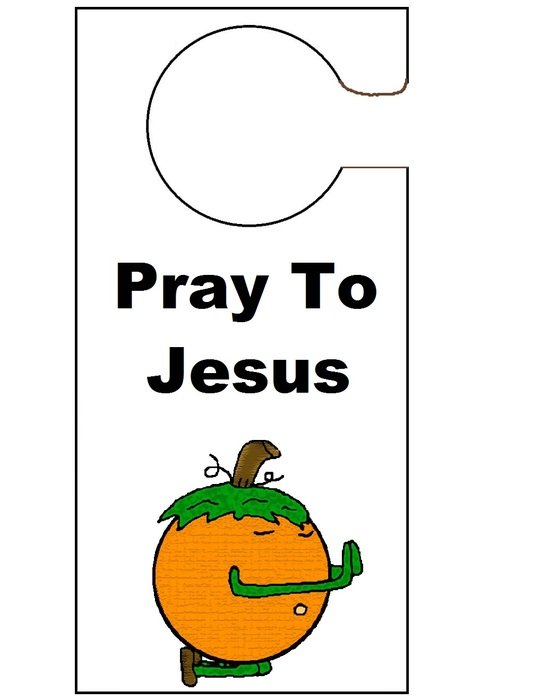 sign pray to Jesus