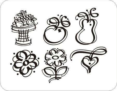 Kit Carimbo Cliparts De Animais Frutas Cora ccedil otildees E Pinc eacuteis
