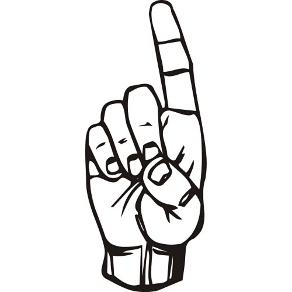 Finger Pointing Sign Clip Art free image download