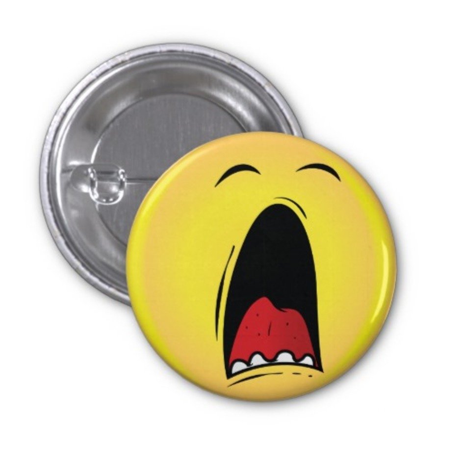 Yawning Smiley Face