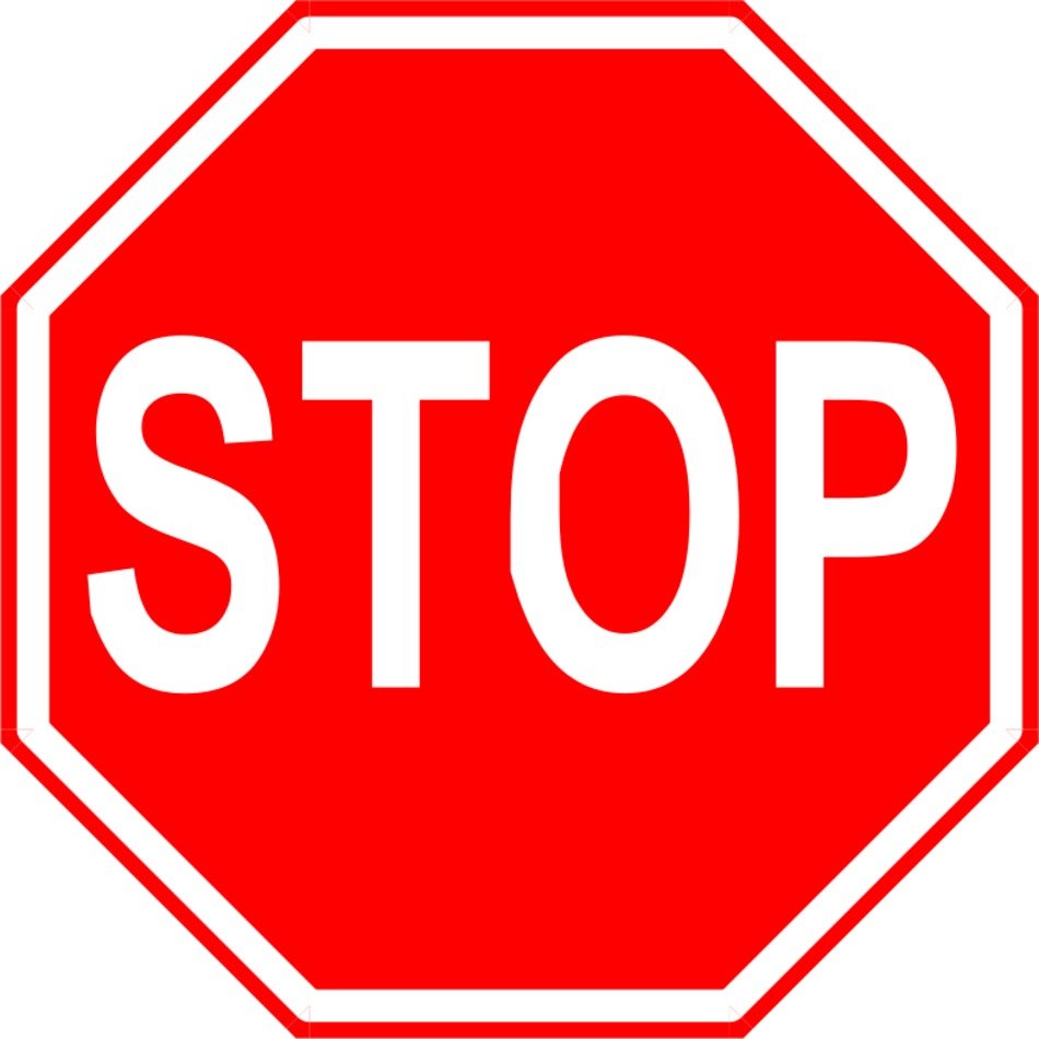 Clip Art Traffic Signs N23