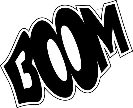 Boom Clip Art Black And White