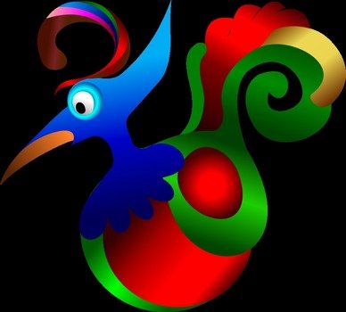 Decorative Birds drawing