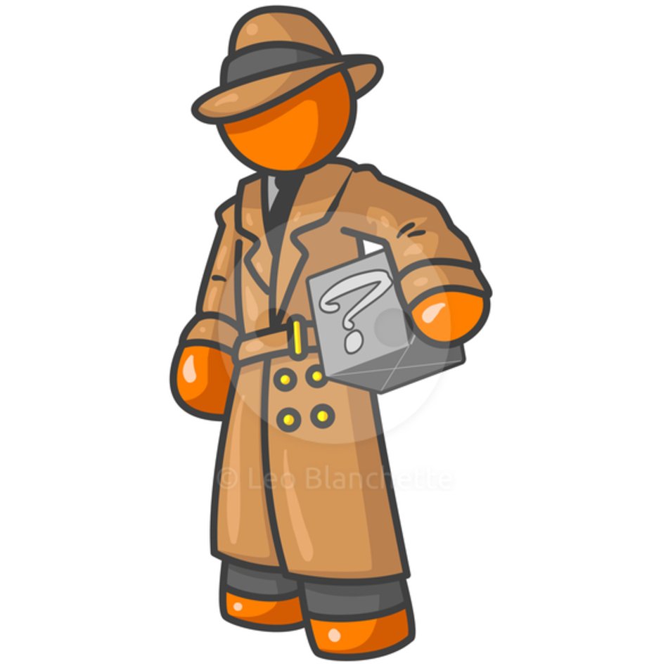 An Orange Man Detective Holding A Box With Something In It But No One
