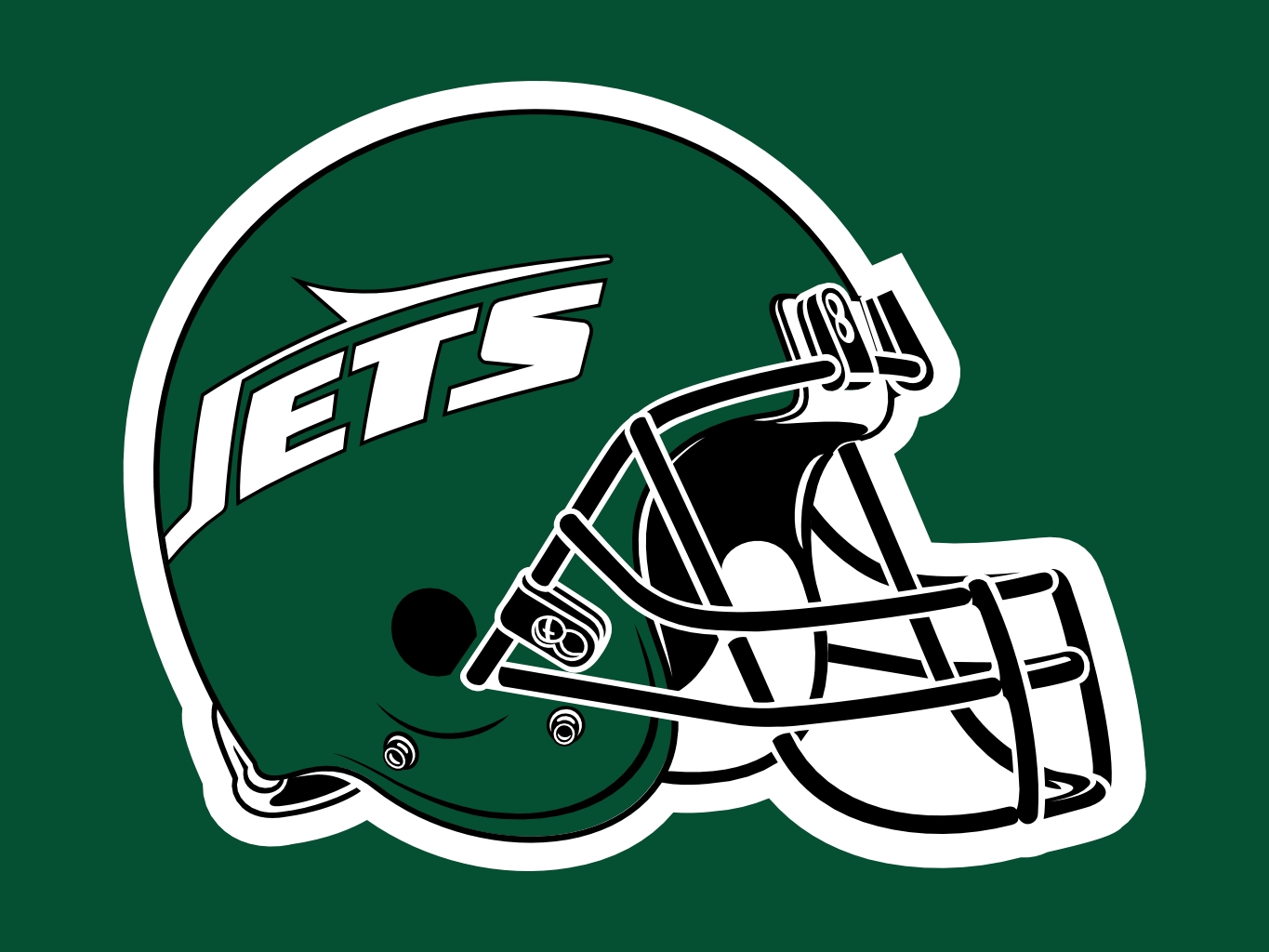 Colorful helmet of Jets Team clipart free image download