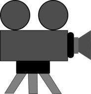 Movie Camera Clip Art N25