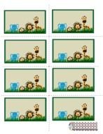 Safari Animals Baby Shower Labels Free Printables