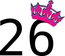 Number 26 Clip Art N5