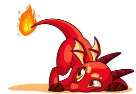 Fire Dragon Clip Art drawing
