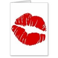 Big Large Lips Kiss Giant Huge Kissing Mouth Card