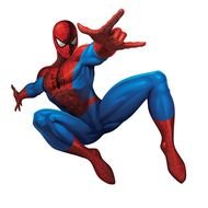 Spider Man jump drawing