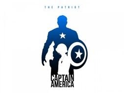 Captain America Silhouette drawing