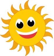 Cartoon Happy Sun Clip Art N4