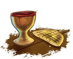 Free Christian Communion drawing