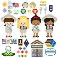 Printable Clipart Clip Art Digital PDF PNG Girl Scouts 2