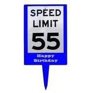 Birthday 55 Speed Limit Sign Clip Art
