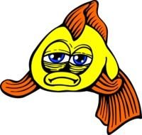 Golden Fish Comic Clip Art