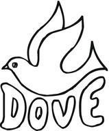 drawn Wedding Dove