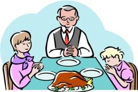 Prayer Before Meals Clip Art