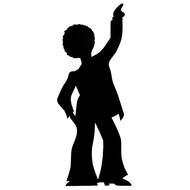 silhouette of a dancer in the 1960s