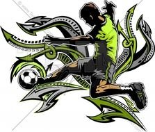 Soccer Player Kicking Ball N3