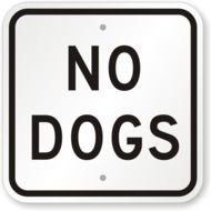 No Dogs Allowed Signs N6